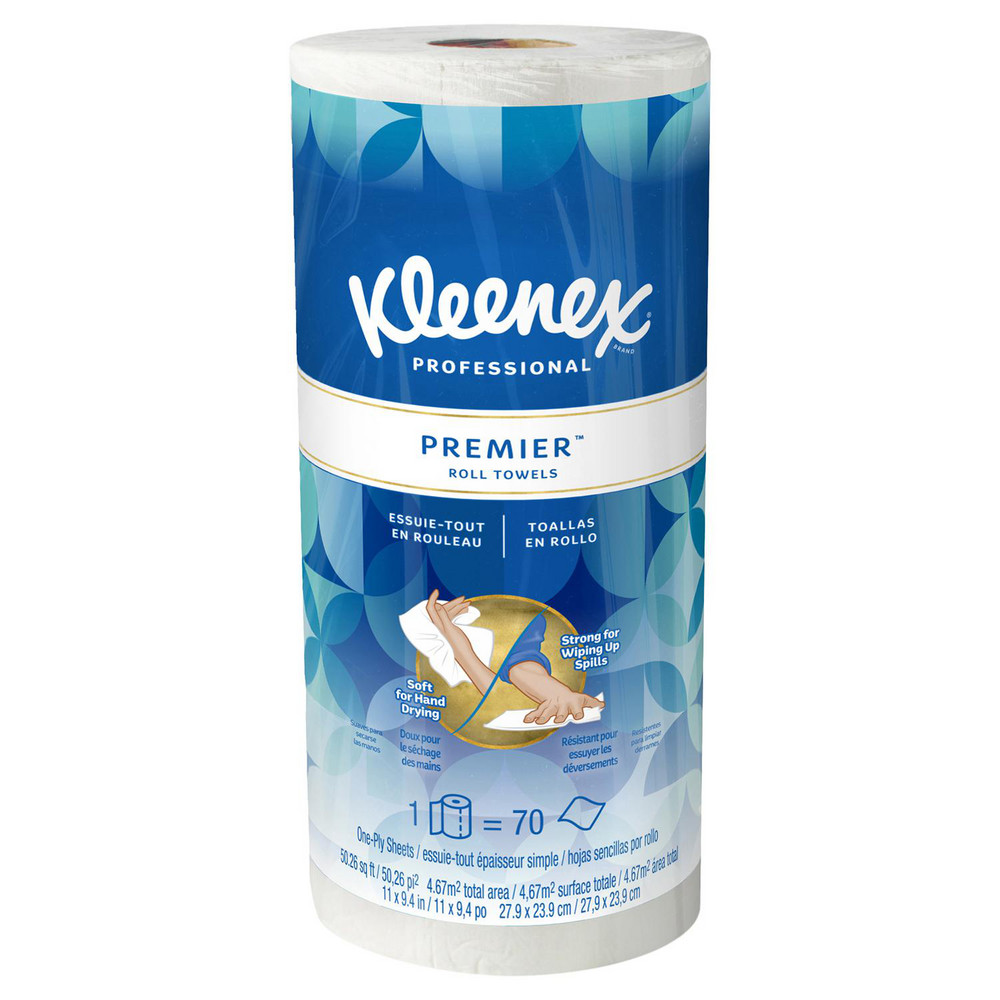 Tork Paper Towels: Perforated Roll, Roll, 2 Ply, Recycled Fiber, White - TRKHB1990A