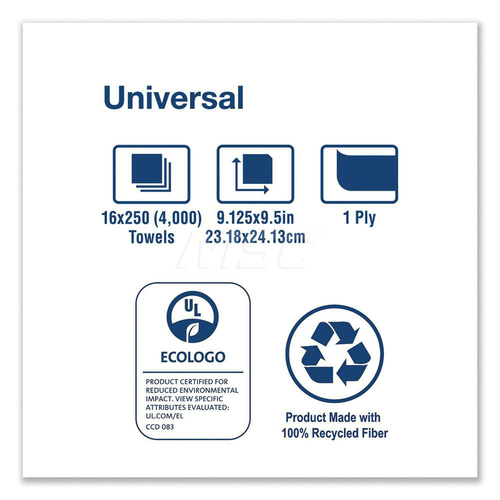 Tork Paper Towels: Multifold, Pack, 1 Ply, Recycled Fiber, White - TRKMB540A