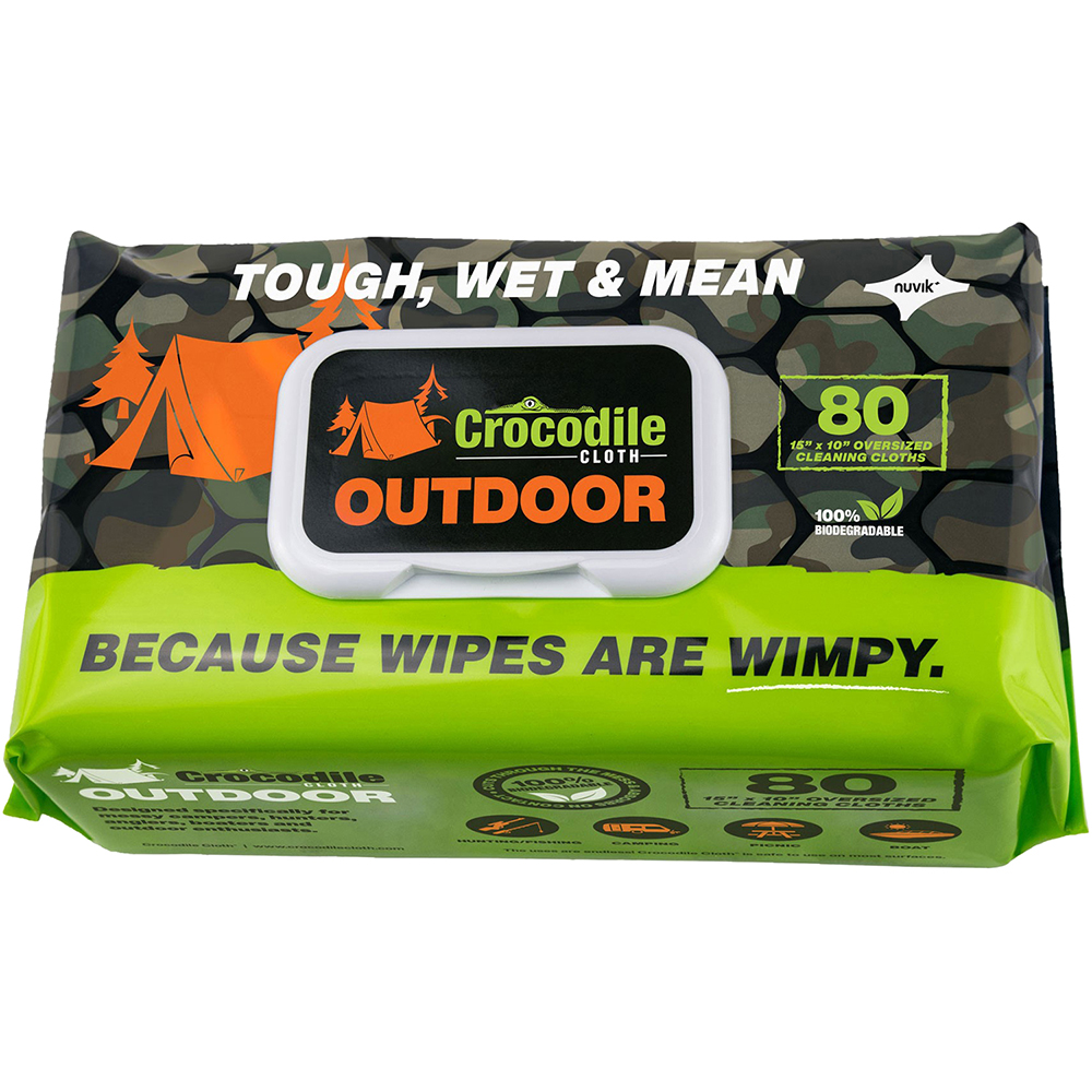 Crocodile Cloth Crocodile Cloth   Cleaning Wipes: Pre-Moistened, 80 Ct - 6620-080