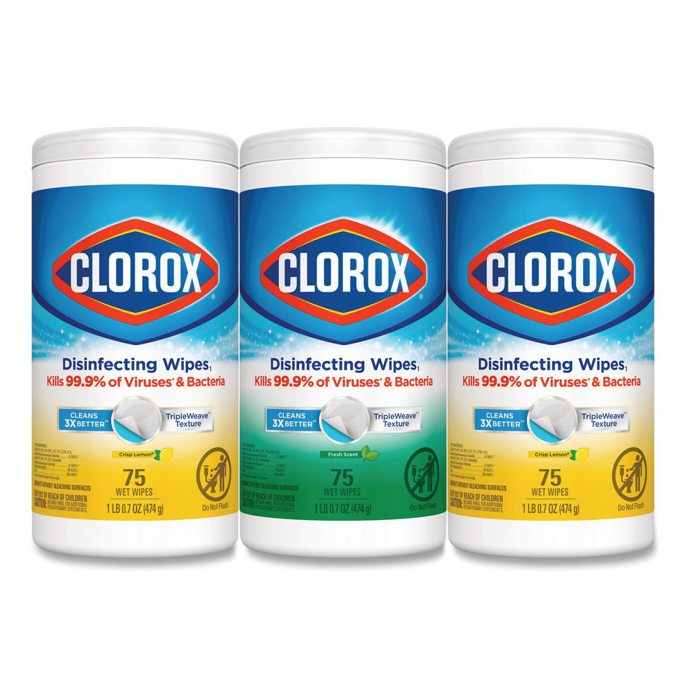 Clorox Clorox Disinfecting Wipes: Pre-Moistened, 75 Ct - CLO30208PK