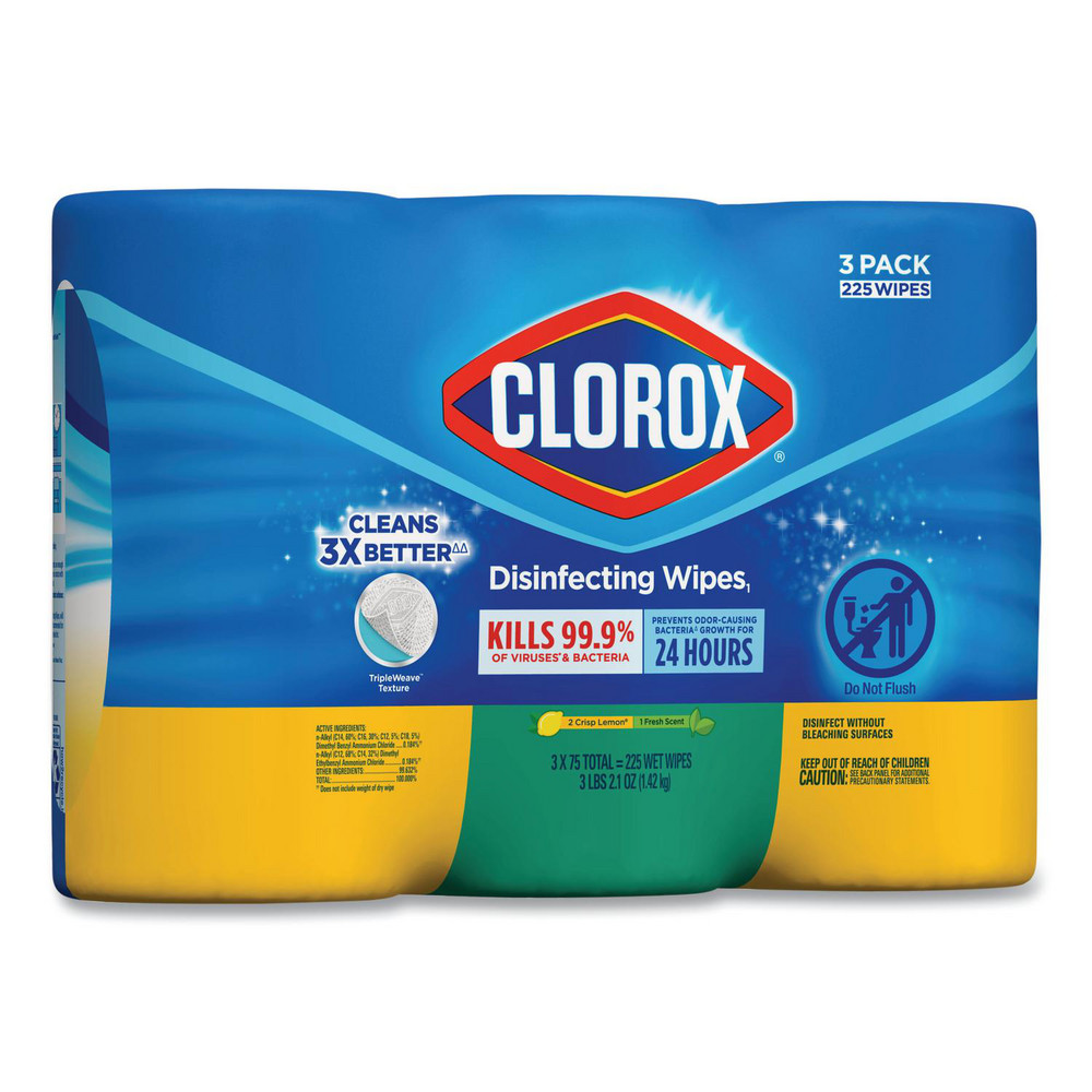 Clorox Clorox Disinfecting Wipes: Pre-Moistened, 75 Ct - CLO30208PK