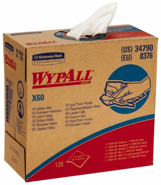 WypAll X60 Shop Towel/Industrial Wipes: Dry, 118 Ct - 8980560/8980560
