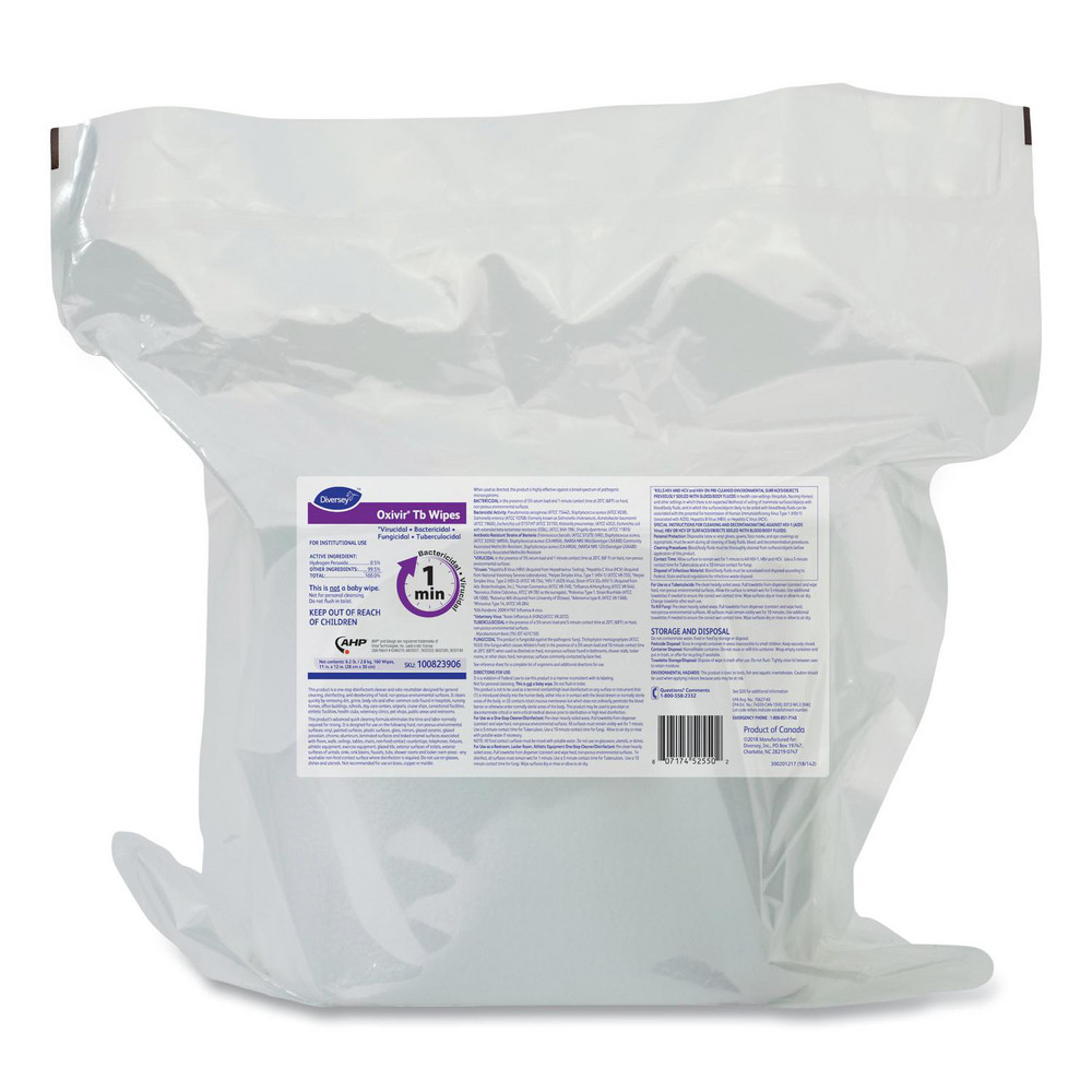 Diversey Diversey   Disinfecting Wipes: Pre-Moistened, 160 Ct - DVO100823906