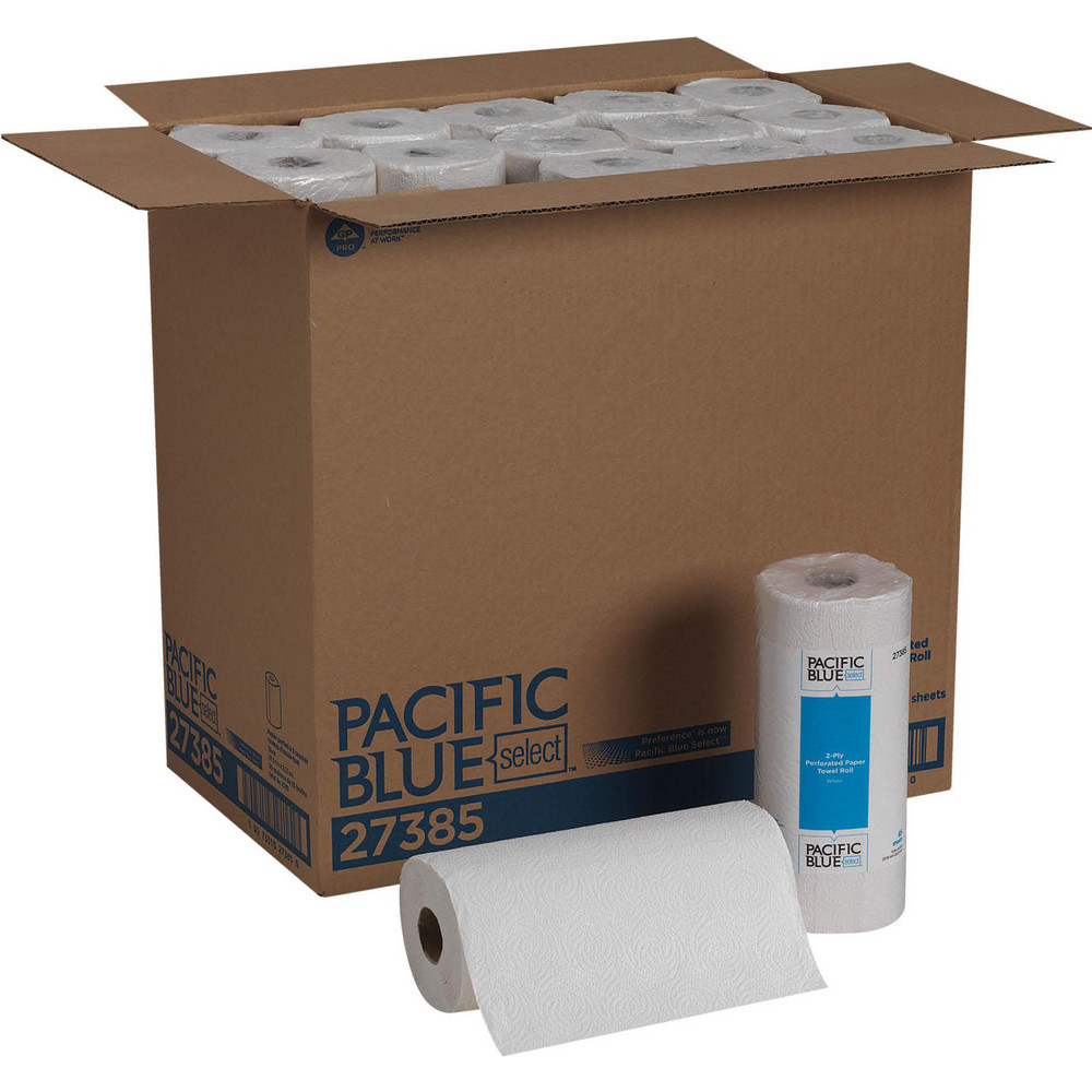 Georgia Pacific Pacific Blue Select 2-Ply Perforated Paper Towel Roll (Previously Preference), White - 27385