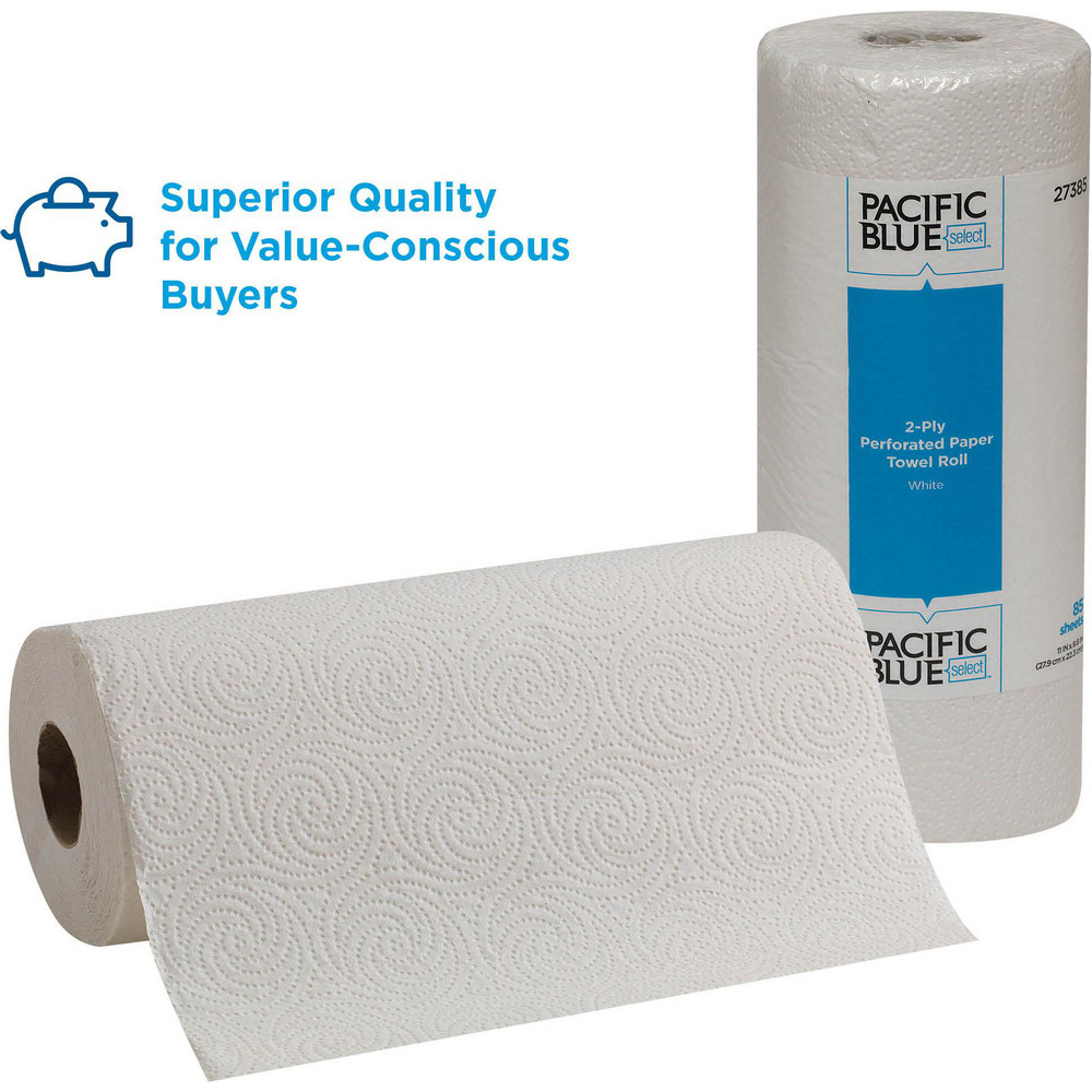 Georgia Pacific Pacific Blue Select 2-Ply Perforated Paper Towel Roll (Previously Preference), White - 27385