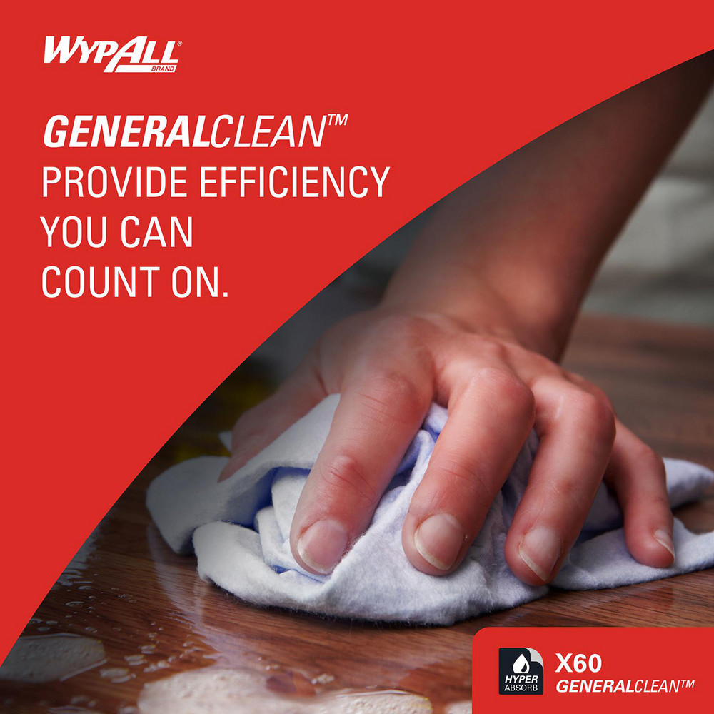 WypAll X60 Shop Towel/Industrial Wipes: Dry, 118 Ct - 89805600/34790