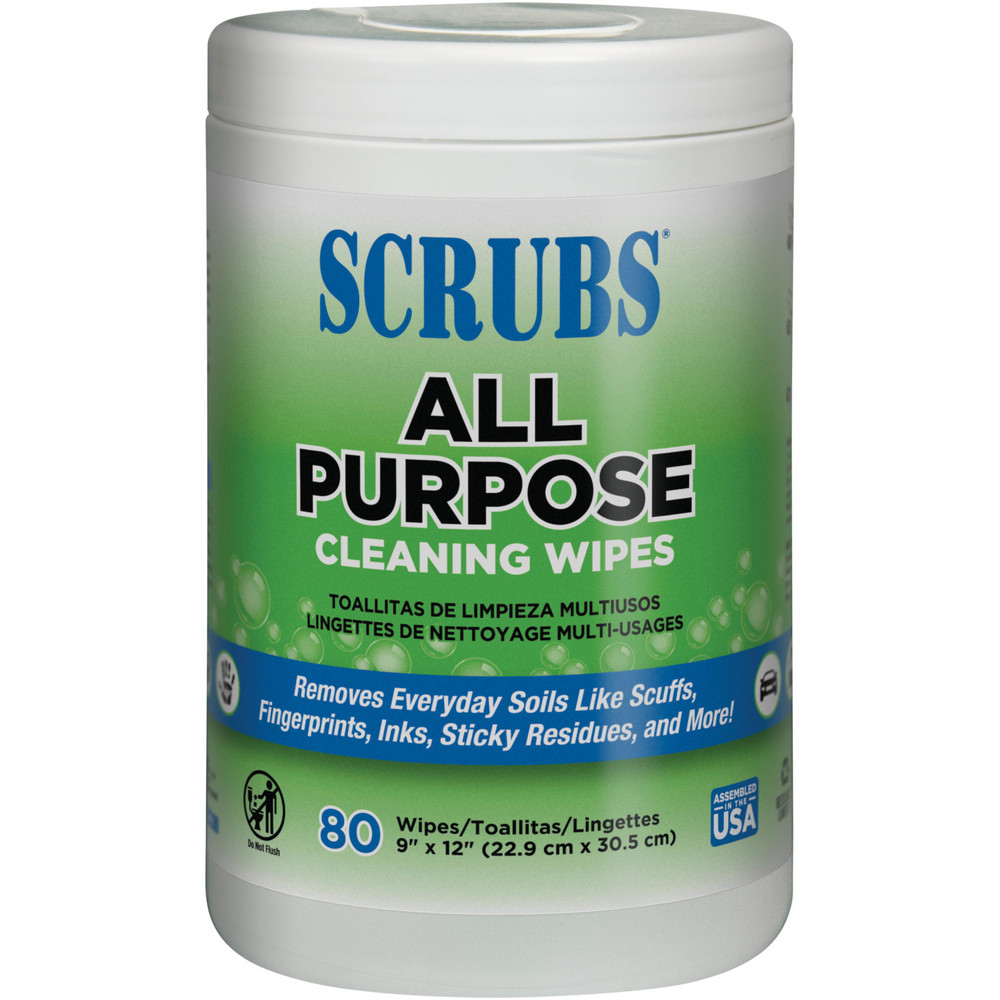 Scrubs SCRUBS®   Cleaning Wipes: Pre-Moistened, 80 Ct - 96580