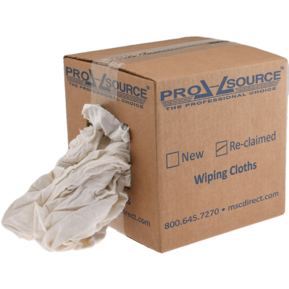 PRO-SOURCE Polishing & Dust Cloth: Reclaimed, Cotton - PS-R010-W80-5