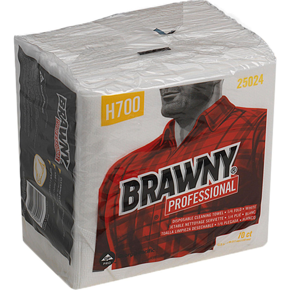 Brawny Professional Brawny Professional H700 Disposable Cleaning Towels, Tall Box, White - 25070