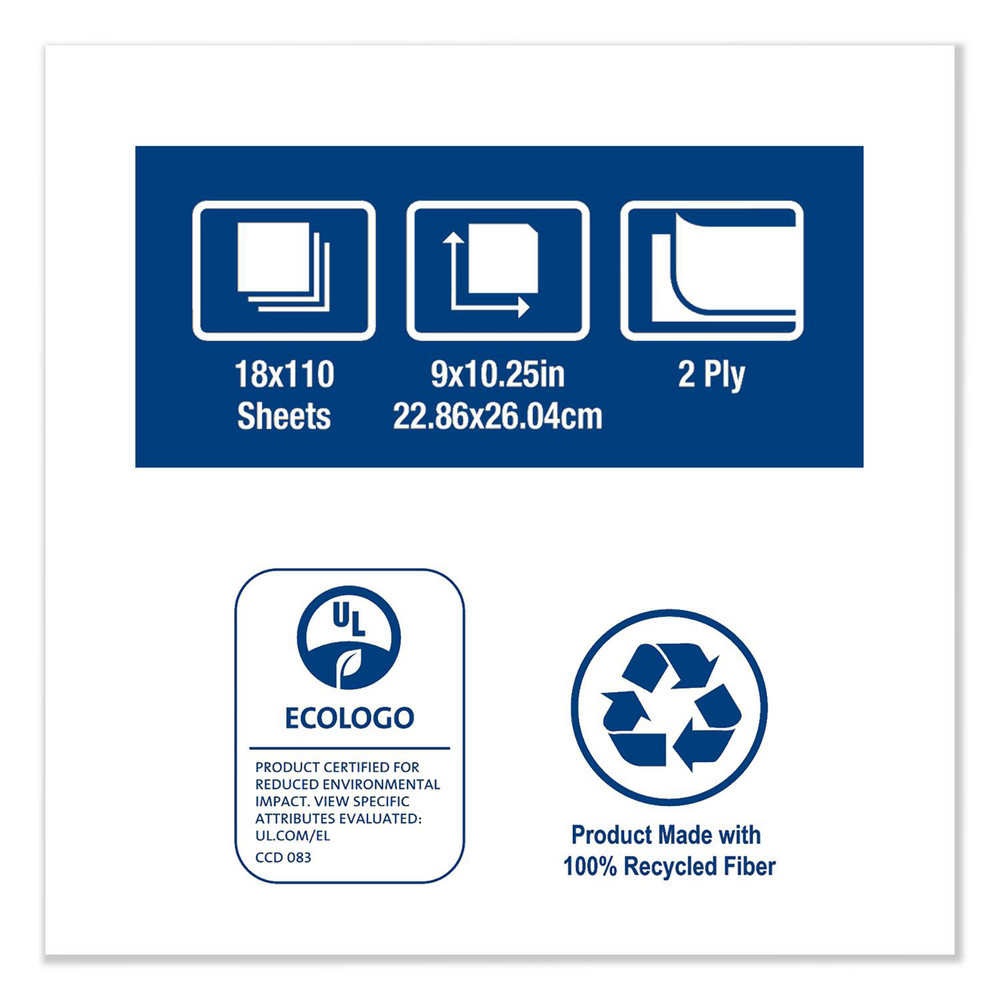 Tork Tork Cleaning Wipes: Dry, 110 Ct - TRK192125A