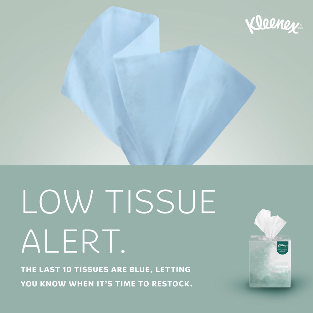 Kleenex Kleenex Professional Naturals Boutique Facial Tissue Cube for Business (21272), Upright Face Tissue Box, 2-ply - 21272
