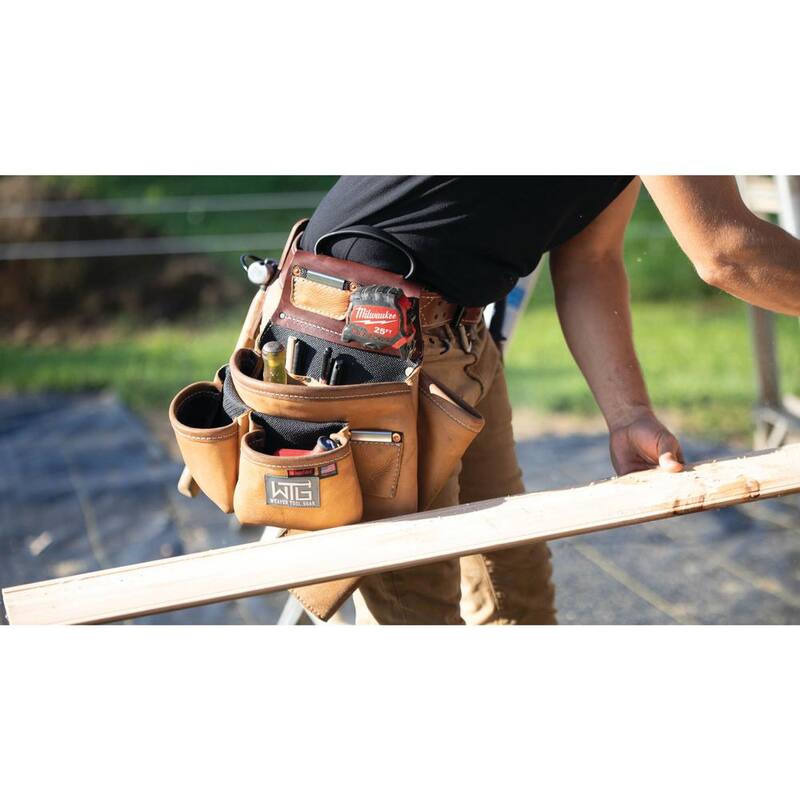 Weaver Tool Gear Super Roofer Brown Leather Waist Tool Belt - 85202-65-01