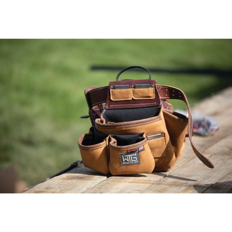 Weaver Tool Gear Super Roofer Brown Leather Waist Tool Belt - 85202-65-01