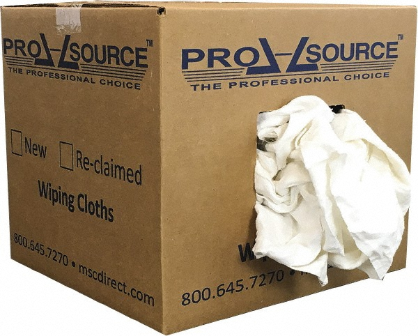 PRO-SOURCE Polishing & Dust Cloth: Reclaimed, Cotton - PS-R010-W80-10