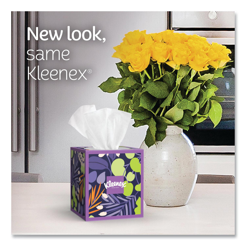 Kleenex Ultra Soft Facial Tissue, 3-Ply, White, 60 Sheets/Box, 4 Boxes/Pack, 3 Packs/Carton - KCM54308