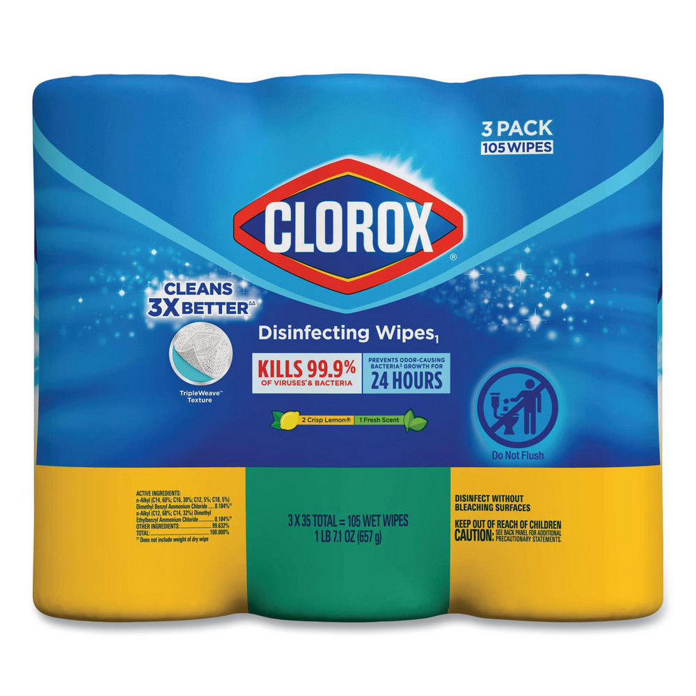 Clorox Clorox Disinfecting Wipes: Pre-Moistened, 105 Ct - CLO30112CT