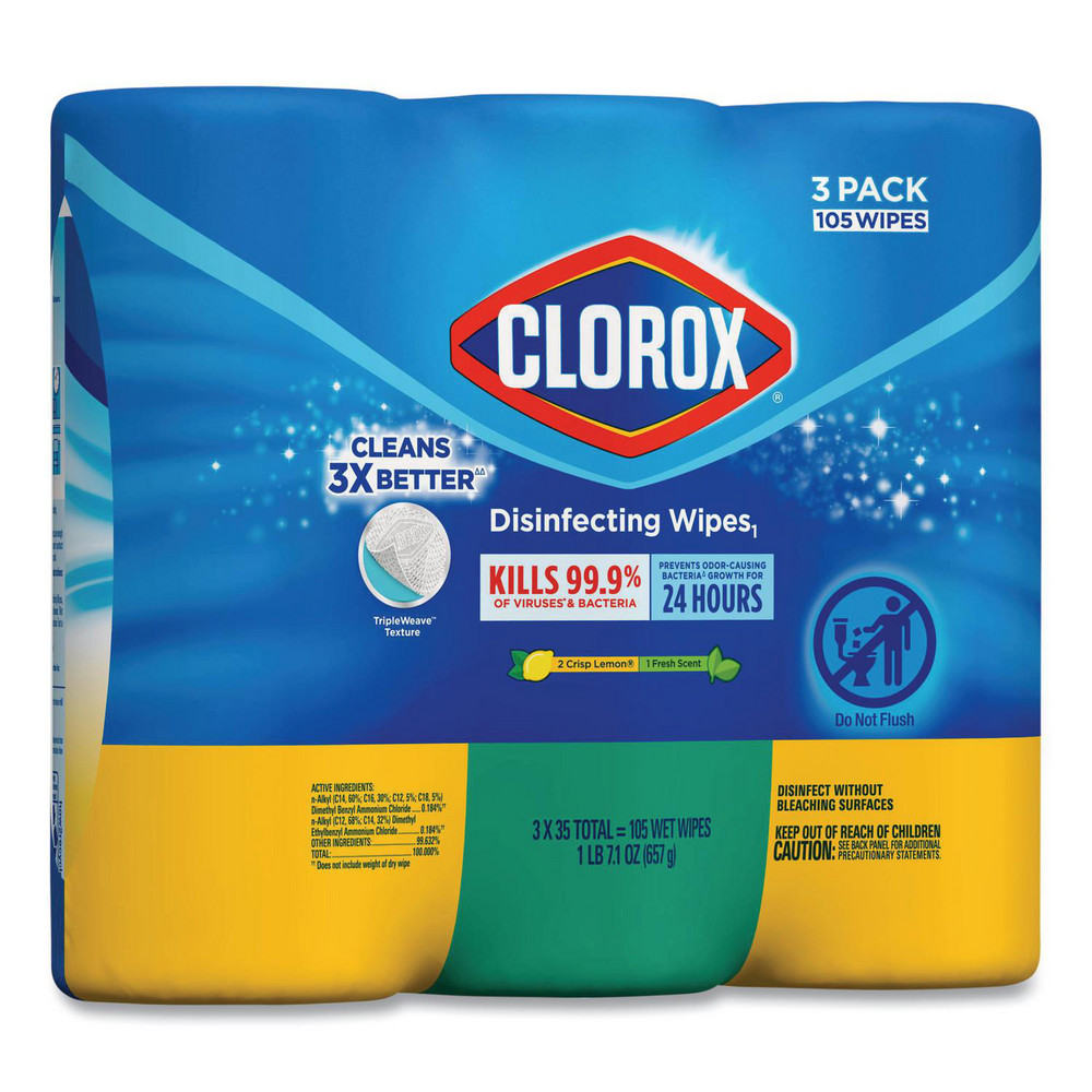 Clorox Clorox Disinfecting Wipes: Pre-Moistened, 105 Ct - CLO30112CT