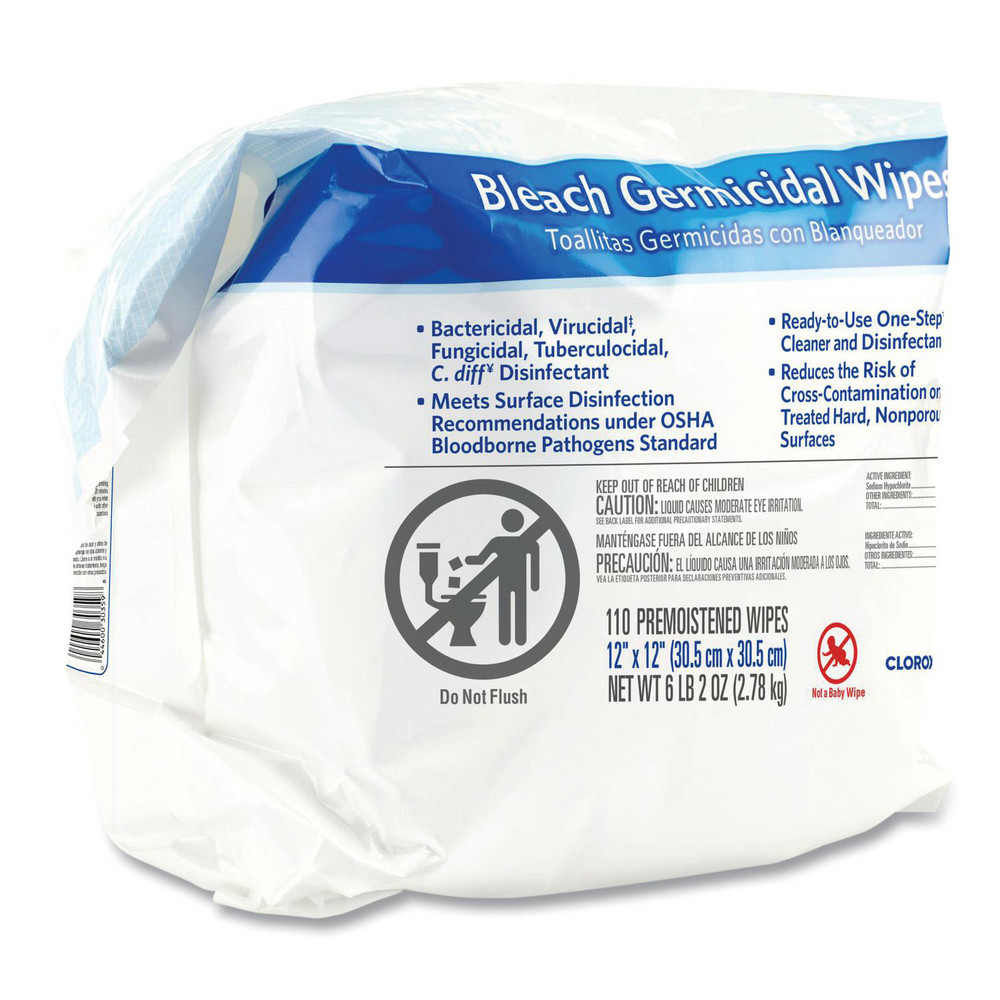 Clorox Healthcare Clorox Healthcare Disinfecting Wipes: Pre-Moistened, 110 Ct - CLO30359