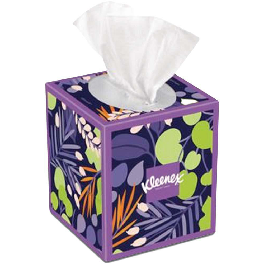 Kleenex Ultra Soft Facial Tissue, 3-Ply, White, 60 Sheets/Box, 18 Boxes/Carton - KCM54278
