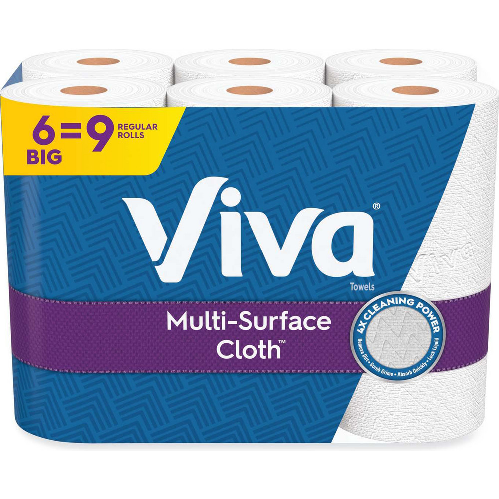 Viva Paper Towels: Perforated Roll, 6 Rolls per Case, Pack, 2.000 Ply, White - KCM49413