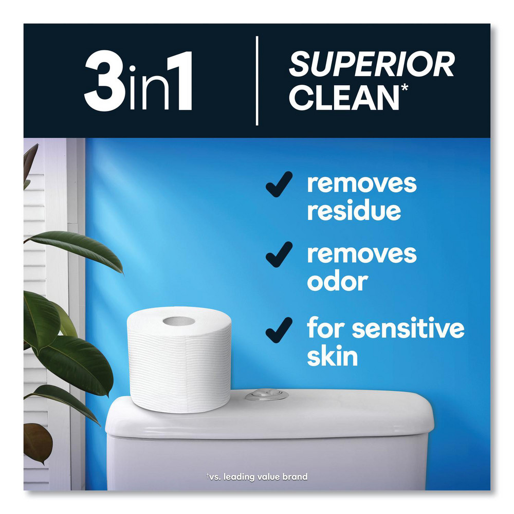 Cottonelle Ultra CleanCare Toilet Paper, Strong Tissue, Mega Rolls, Septic Safe, 1-Ply, White, 284 Sheets/Roll, 6 Rolls/Pack, 6 Packs/Carton - KCM55699