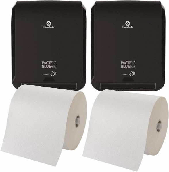 Georgia Pacific Paper Towels: Hard Roll, 12 Rolls, 1 Ply, White - 5054578/5054279