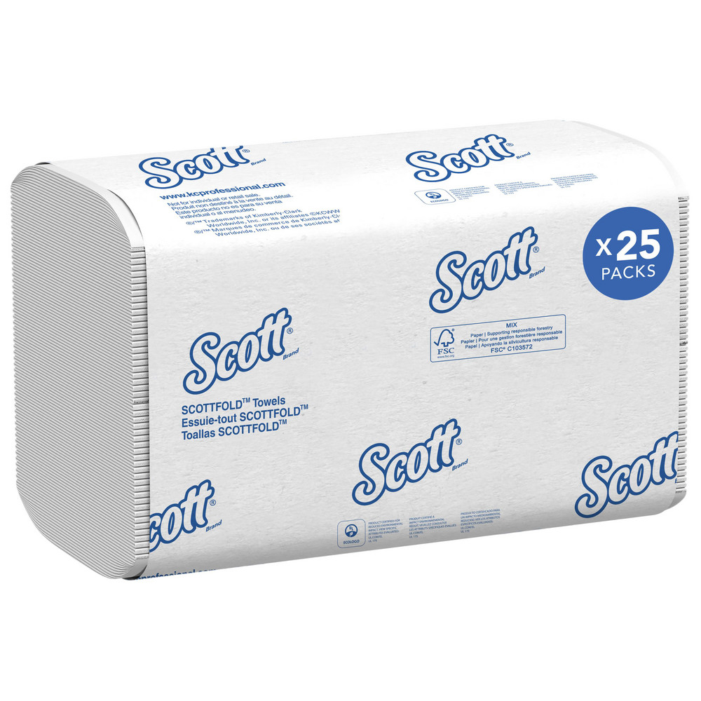 Kleenex Everyday Hand Towels, 1-Ply, 8 x 9.1, White, 60 Towels/Box - KCM38586BX