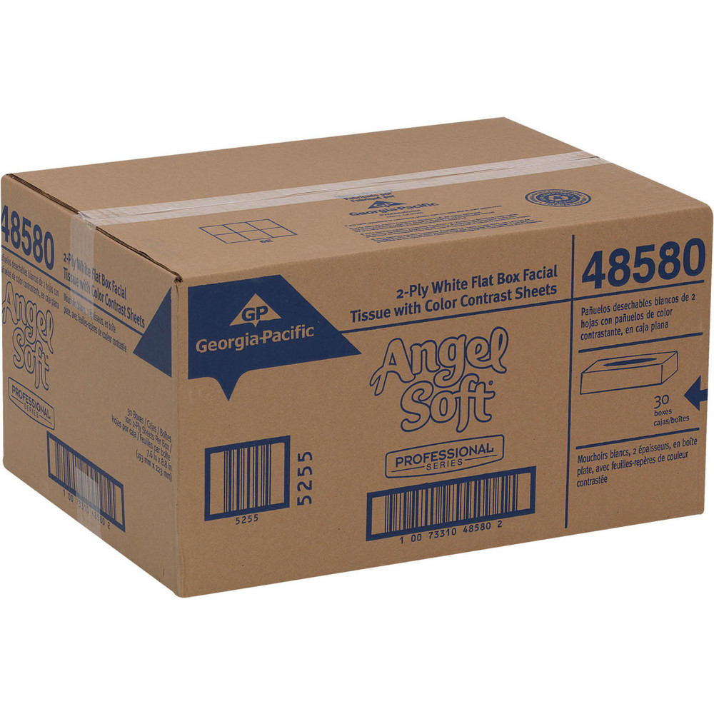 Angel Soft Professional Angel Soft Professional Series Premium 2-Ply Facial Tissue, Flat Box - 48580
