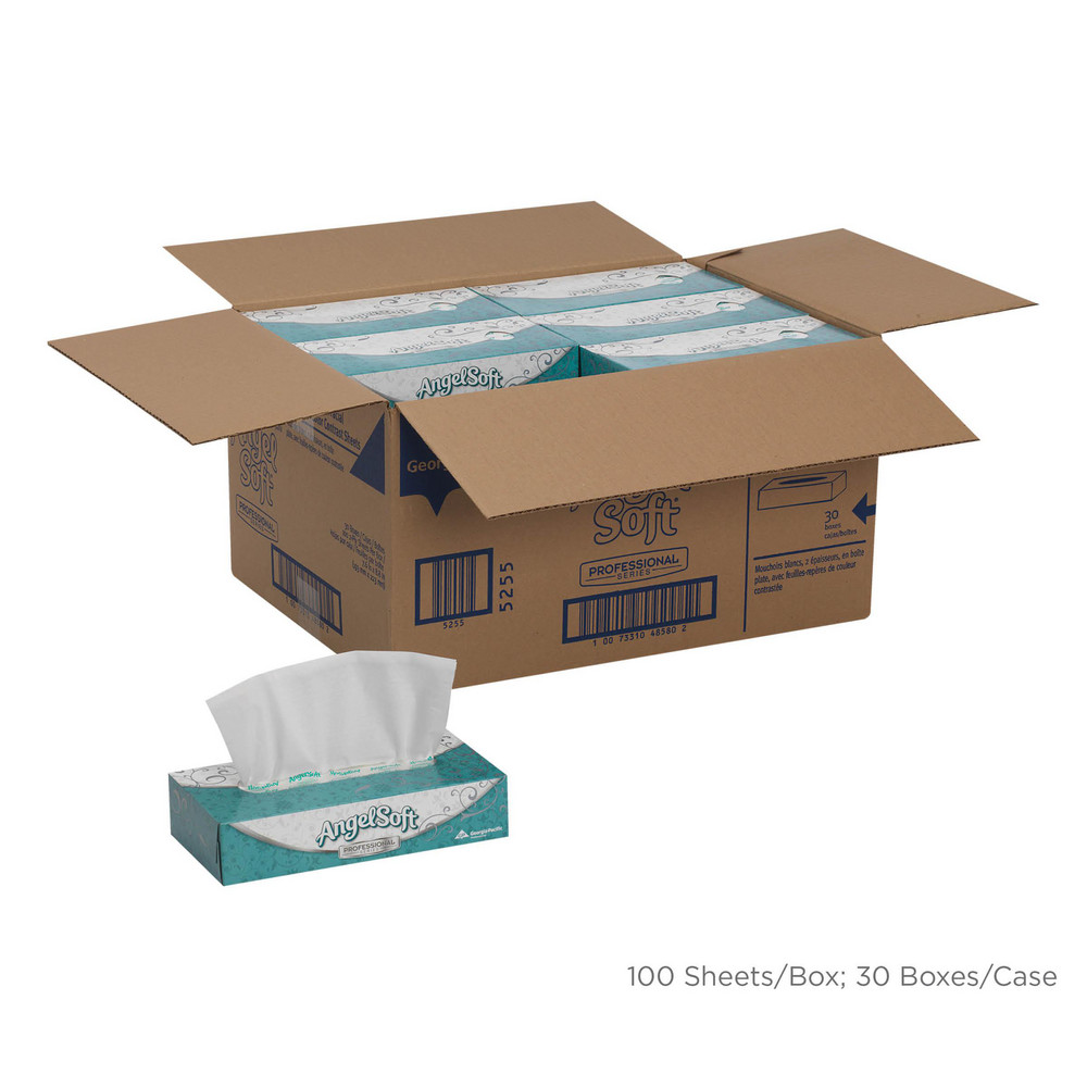 Angel Soft Professional Angel Soft Professional Series Premium 2-Ply Facial Tissue, Flat Box - 48580
