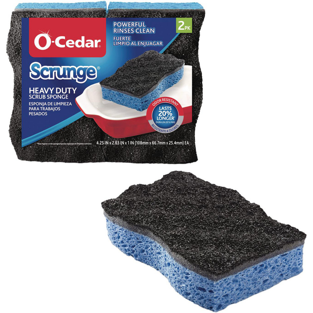 O-Cedar Sponges & Scouring Pads: Pad Type: Scrub Sponge; Scour Type: Heavy-Duty; Material: Cellulose - FHD148377CT