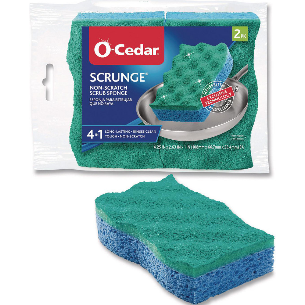 O-Cedar Sponges & Scouring Pads: Pad Type: Scrub Sponge; Scour Type: Heavy-Duty; Material: Cellulose - FHD148377CT