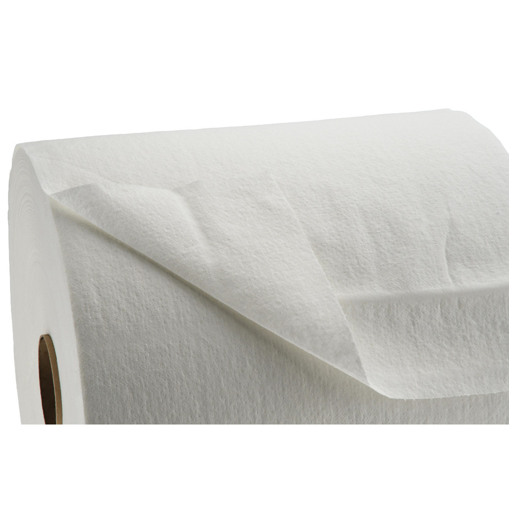 PRO-SOURCE Heavy Duty Shop Wipers: Roll, Dry, White, 475 Ct - 91140