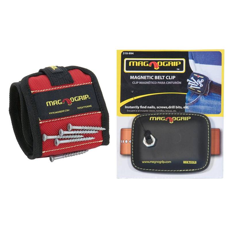 MagnoGrip Magnetic Wristband and Magnetic Belt Clip Set (2-Pack) - 514-090