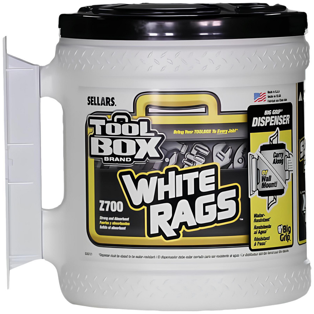 Sellars TOOLBOX Z700 Wipers: Dry, 260 Sheets/Bucket, Big Grip Center-Pull Bucket, 12.0" x 10.0", White - 70320