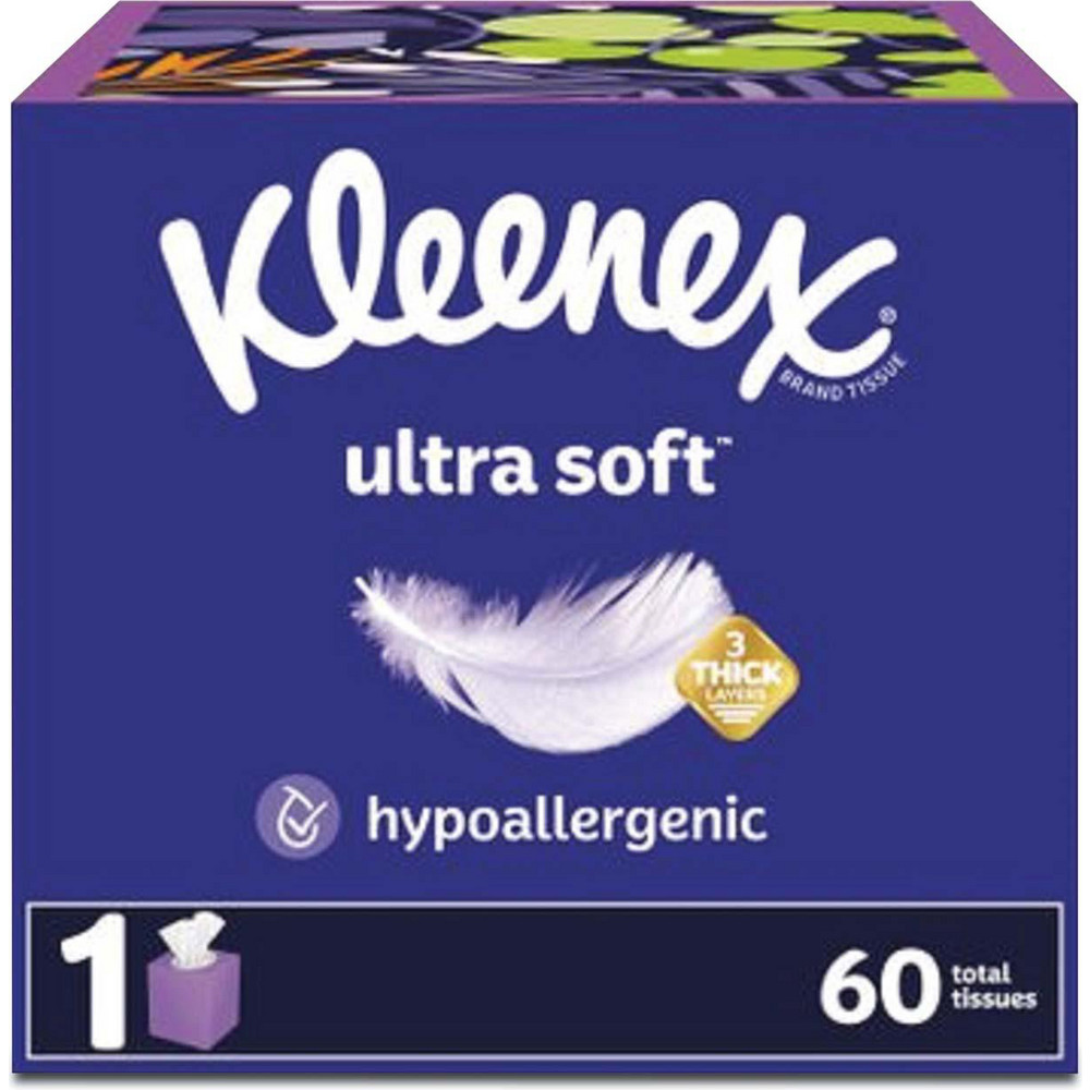 Kleenex Ultra Soft Facial Tissue, 3-Ply, White, 120/Box, 6 Boxes/Pack, 4 Packs/Carton - KCM54317