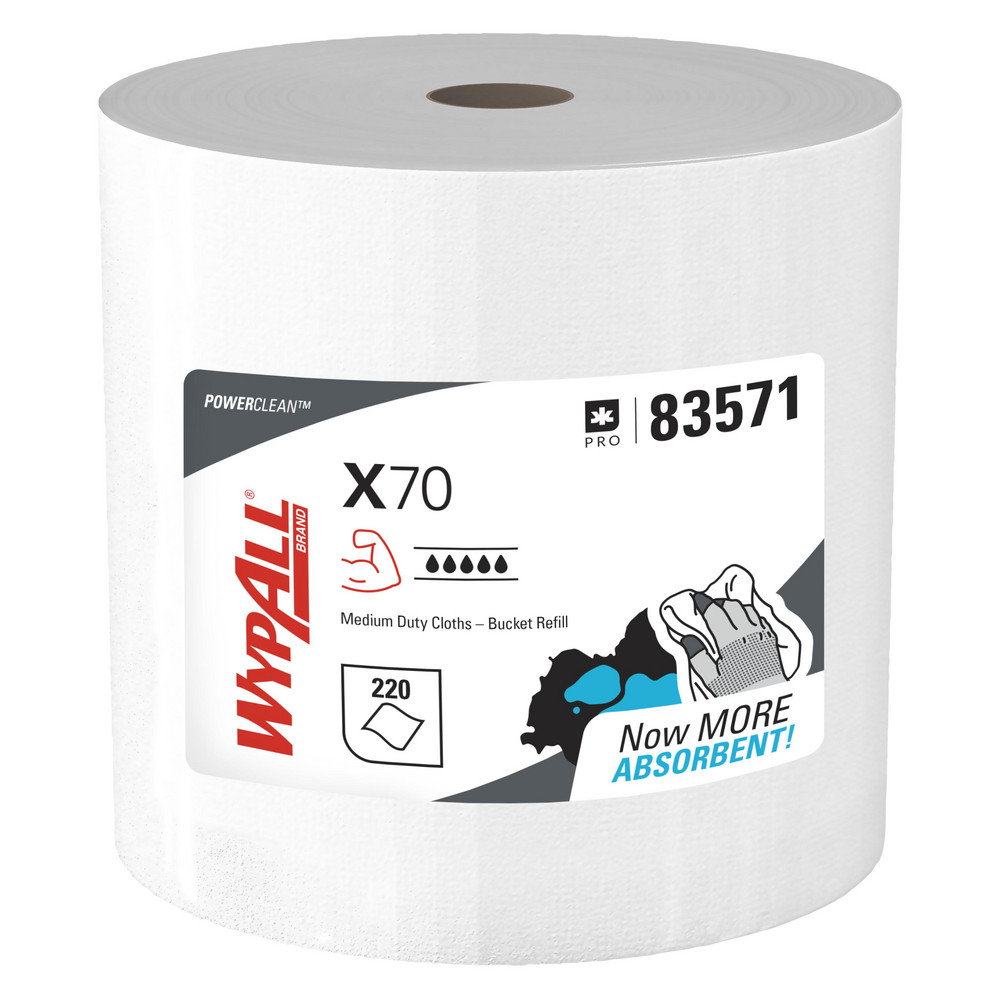 Sellars TOOLBOX Z700 Wipers: Dry, 260 Sheets/Roll, Big Grip Refill Center-Pull Roll, 12.0" x 10.0", White - 70321