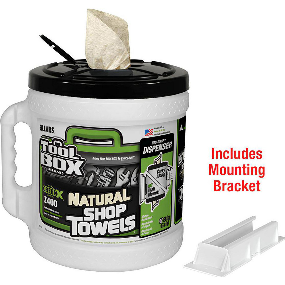 Sellars TOOLBOX Z700 Wipers: Dry, 260 Sheets/Roll, Big Grip Refill Center-Pull Roll, 12.0" x 10.0", White - 70321