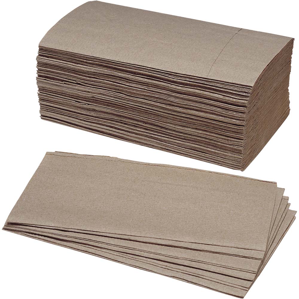 AbilityOne Paper Towels: 1 Ply, Kraft - 8540010556134