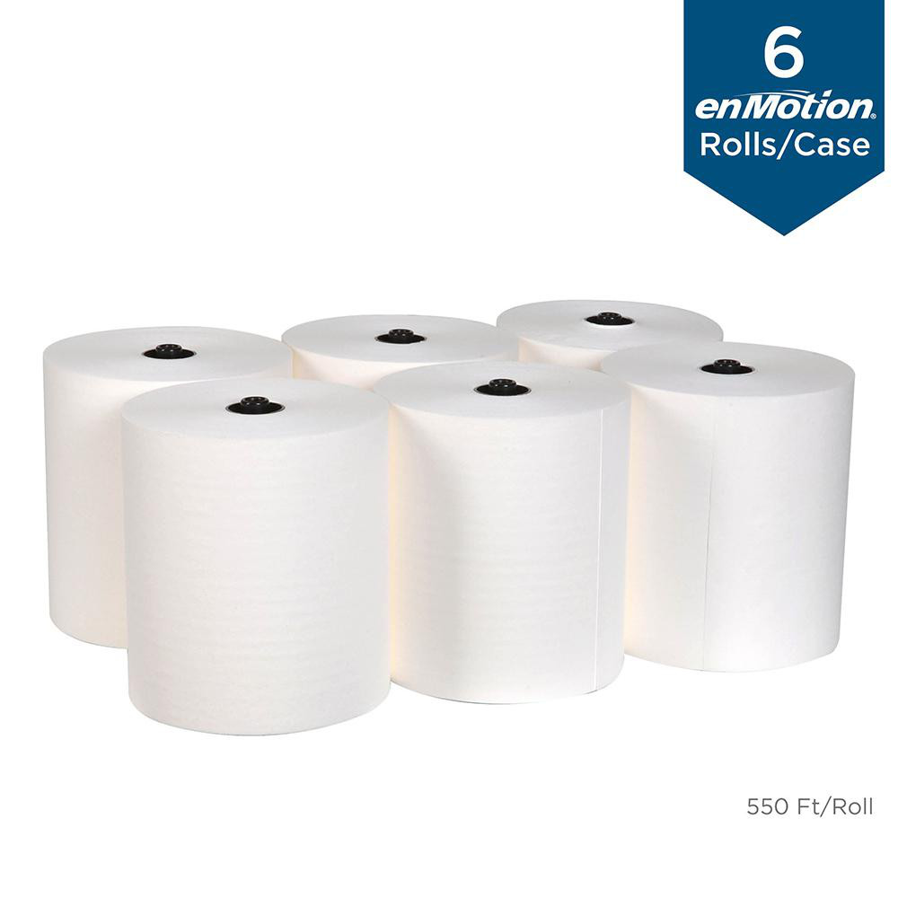 Georgia Pacific Enmotion Flex Recycled Paper Towel Rolls, White - 89730
