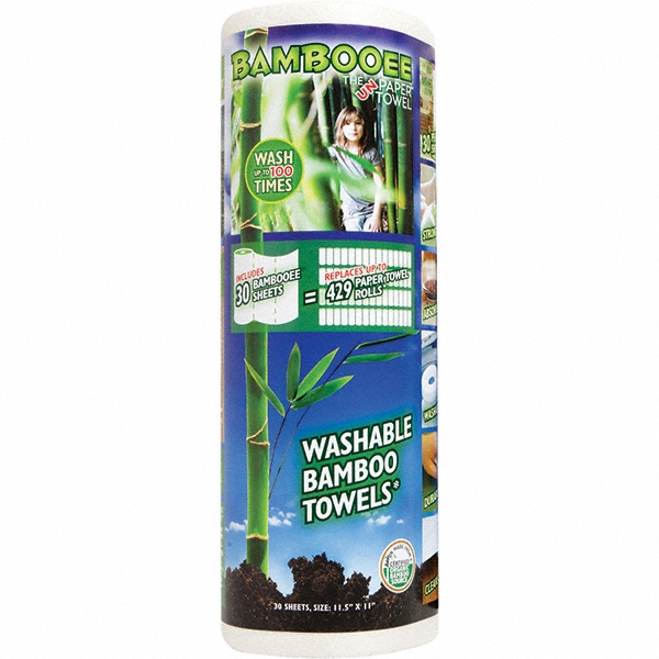 CM National WHT 30SHT 9/RL BAMBOOEE WIPER TOWEL - 4050J