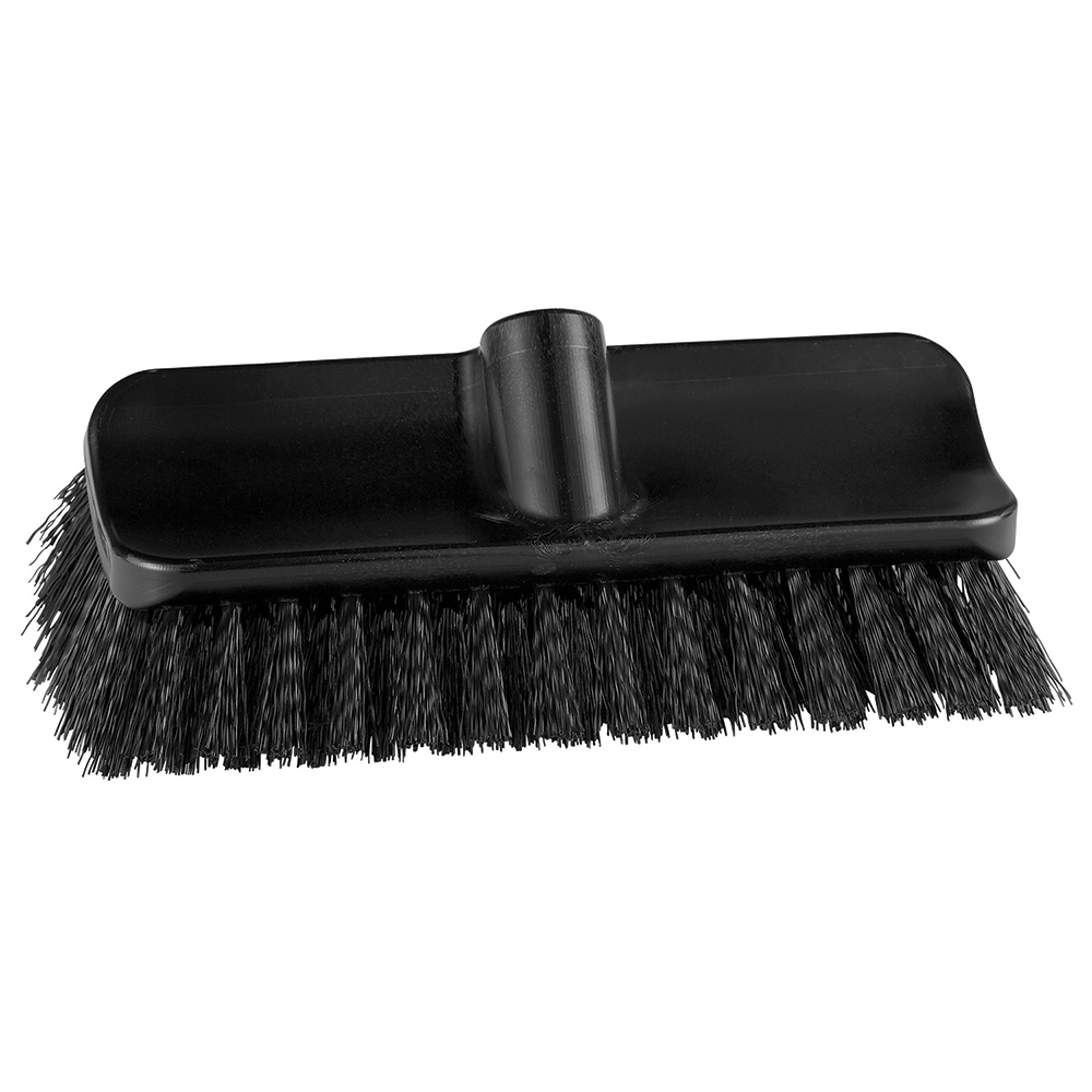 Weiler Scrub Brush: 10" Brush Length, 2-3/4" Brush Width, Palmetto Fiber Bristles - 44026