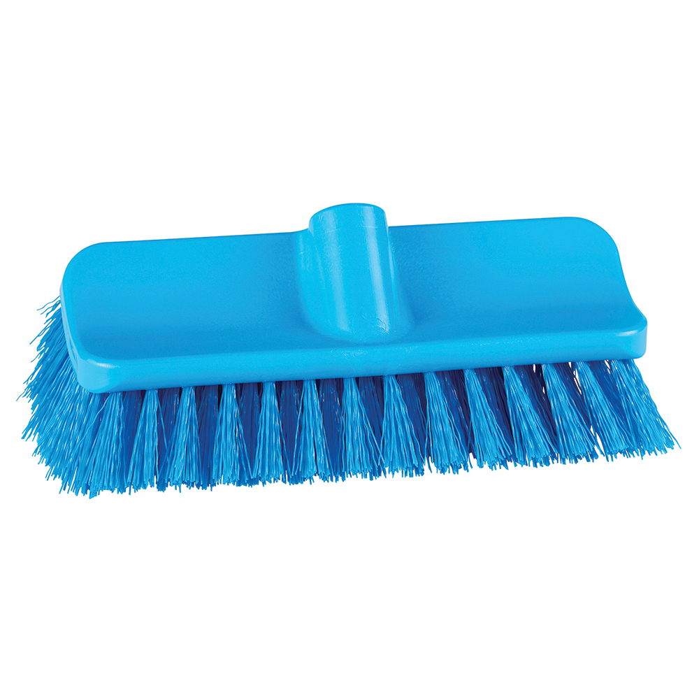 Weiler Scrub Brush: 10" Brush Length, 2-3/4" Brush Width, Palmetto Fiber Bristles - 44026