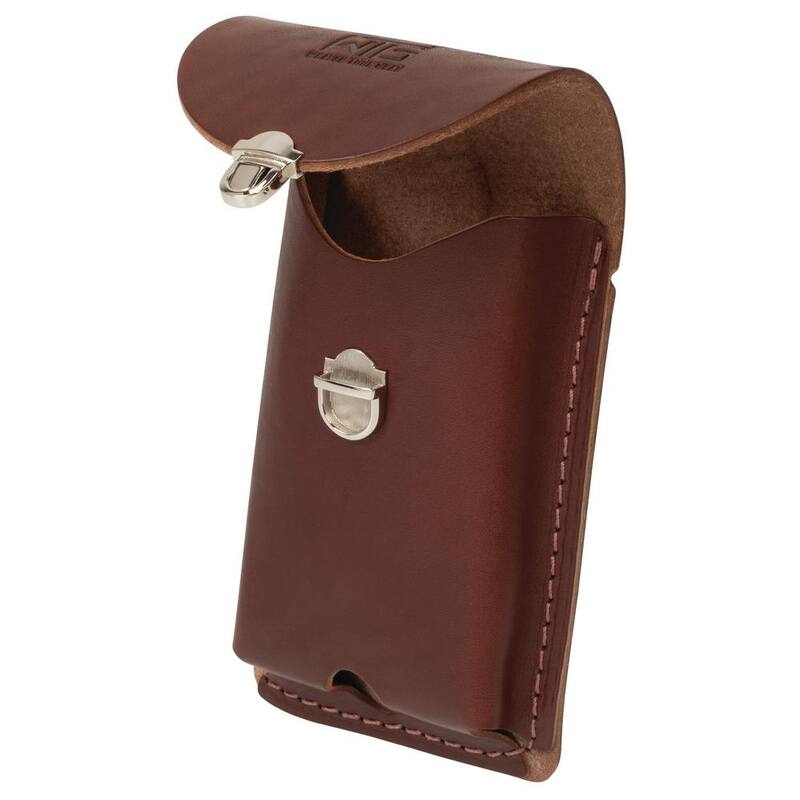 Weaver Tool Gear Large Leather Clip-On Cell Phone Holder Leather Brown - 85628-60-01