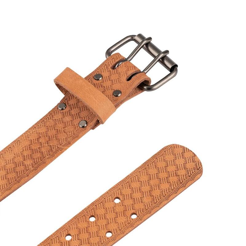 BUCKET BOSS 2 in. Classic Series Saddle Leather Extra Large Work Tool Belt (Waists 37 in. to 56 in.) - 55134
