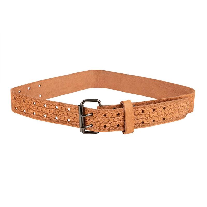 BUCKET BOSS 2 in. Classic Series Saddle Leather Extra Large Work Tool Belt (Waists 37 in. to 56 in.) - 55134