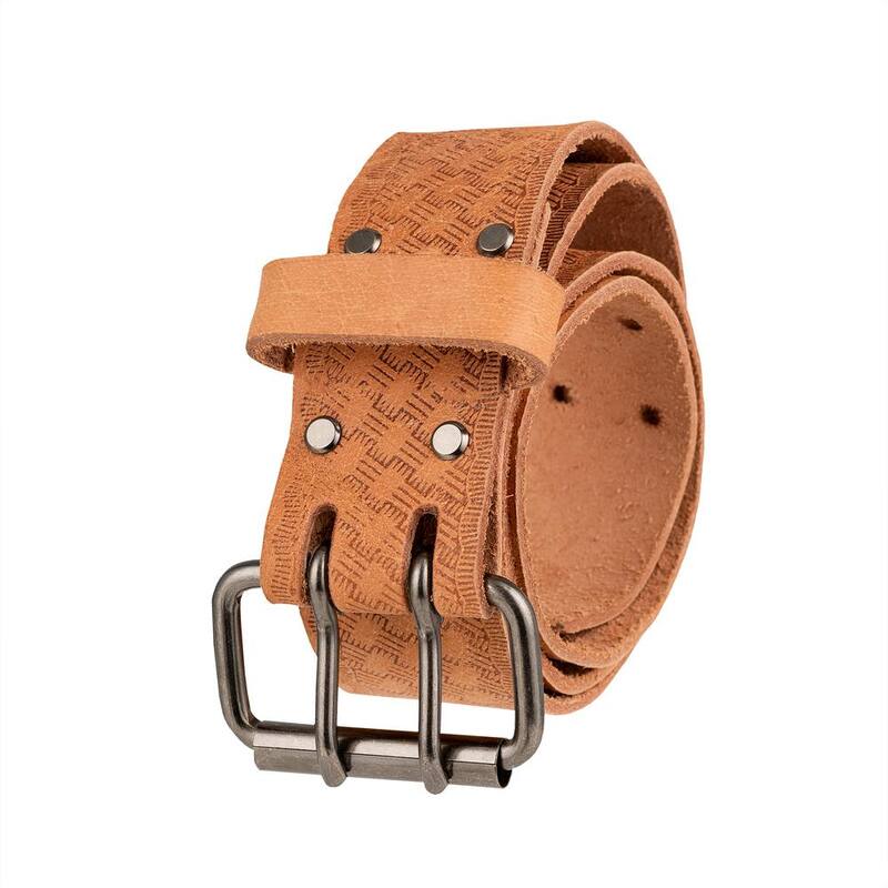 BUCKET BOSS 2 in. Classic Series Saddle Leather Extra Large Work Tool Belt (Waists 37 in. to 56 in.) - 55134