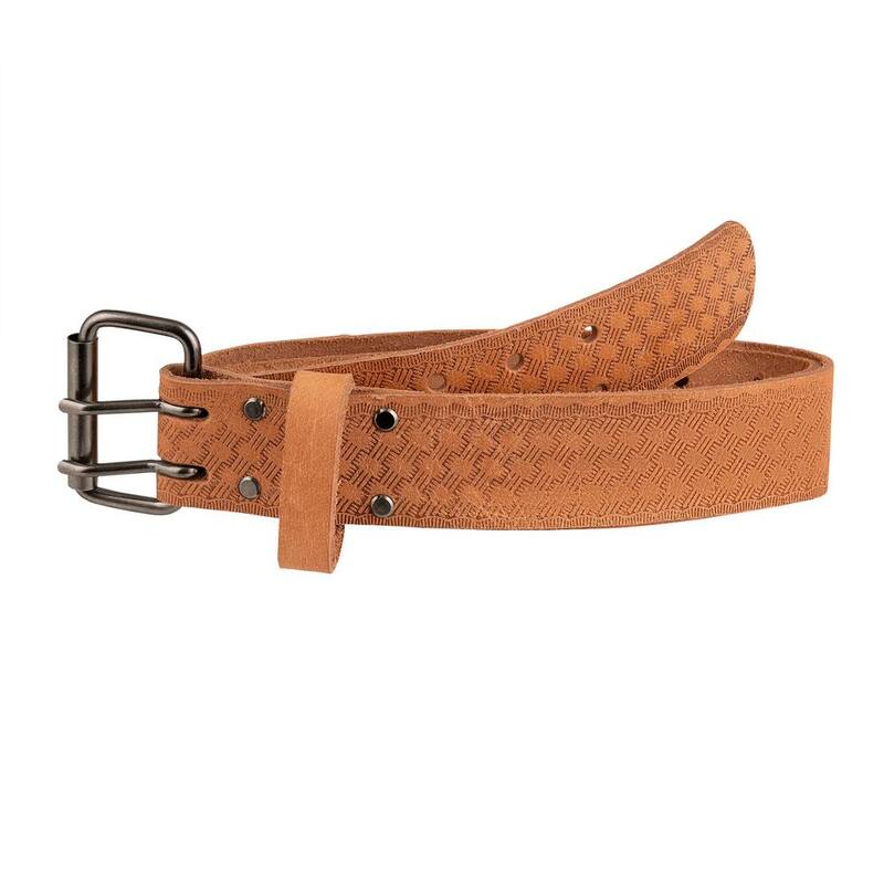 BUCKET BOSS 2 in. Classic Series Saddle Leather Extra Large Work Tool Belt (Waists 37 in. to 56 in.) - 55134