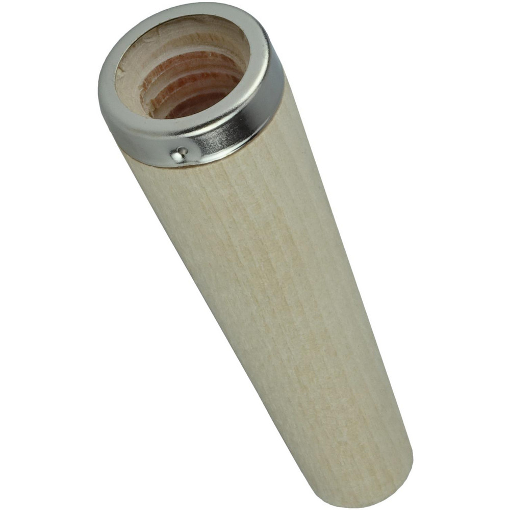 Weiler Handle & Pole Accessories: Tapered Adapter, Threaded Handle, Wood, Tan - 75505