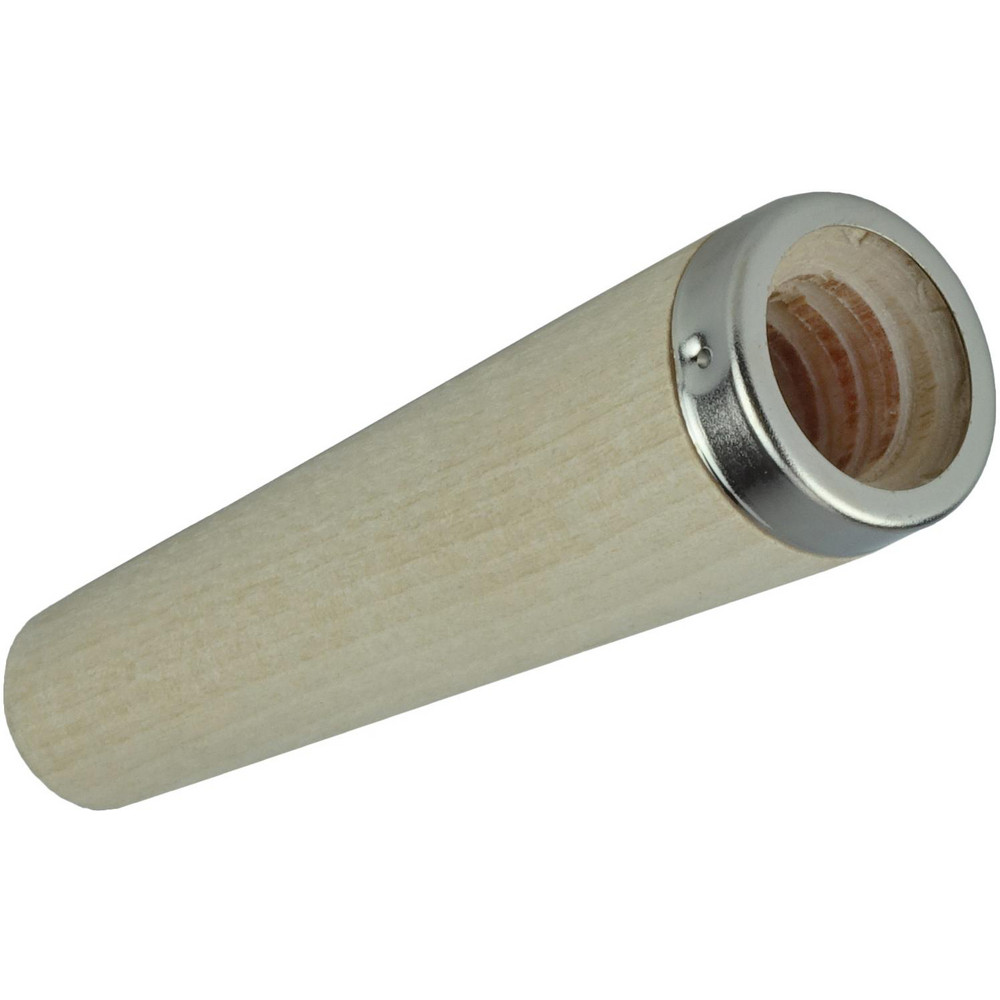 Weiler Handle & Pole Accessories: Tapered Adapter, Threaded Handle, Wood, Tan - 75505