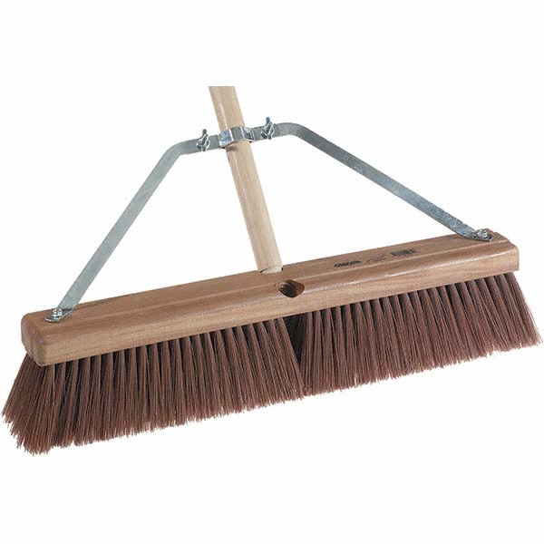 Weiler Handle & Pole Accessories: Tapered Adapter, Threaded Handle, Wood, Tan - 75505